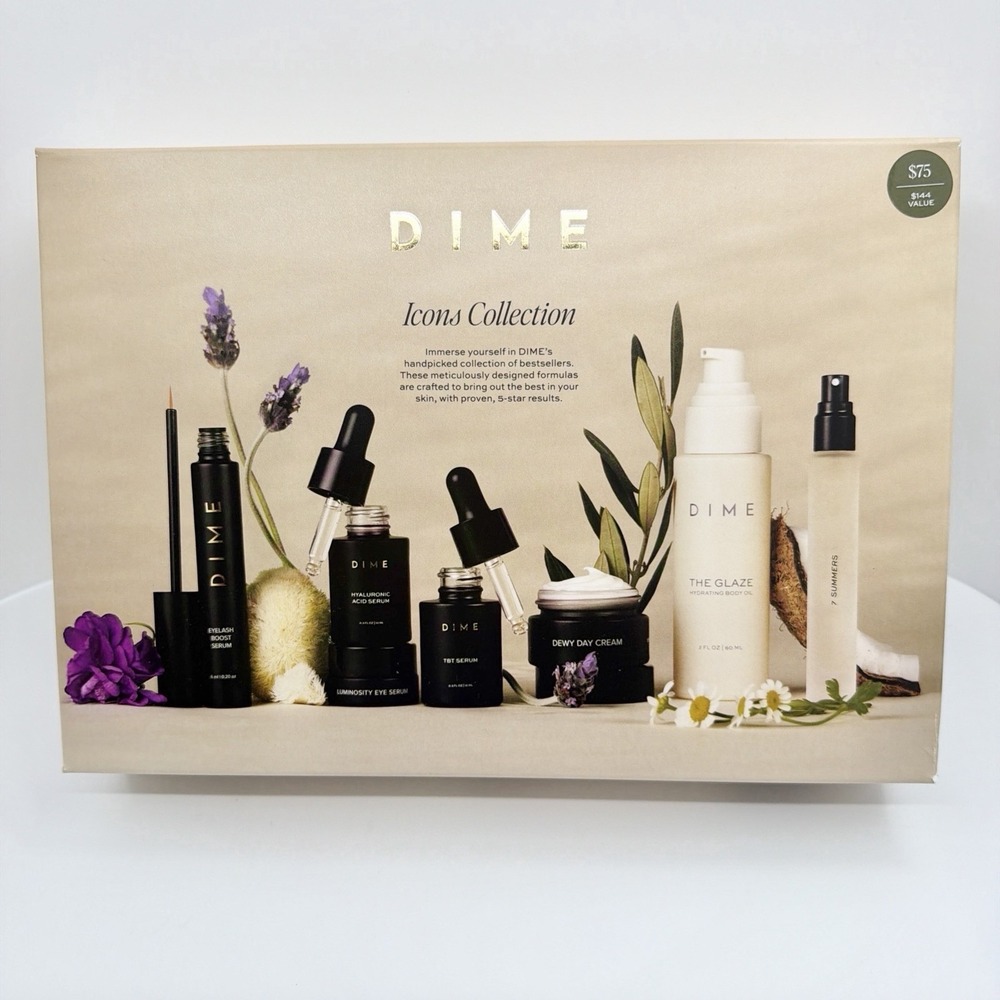 DIME Beauty Icons Collection Ulta Set $144 Value 7 Piece Set New Sealed Box